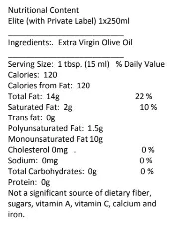 Elite 250 ml -100% Italian EVOO - Image 3