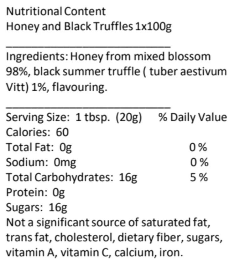 Honey With Black Summer Truffles Jar - Image 3