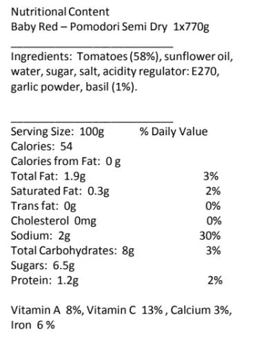 O'Vesuvio Semi-dry Tomatoes - Can - Image 4
