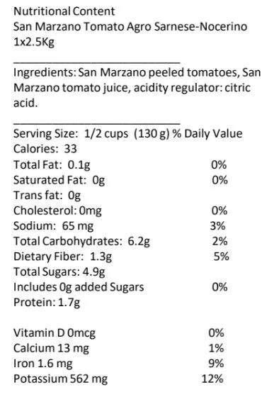 San Marzano PDO Whole Peeled Tomatoes - Can - Image 3