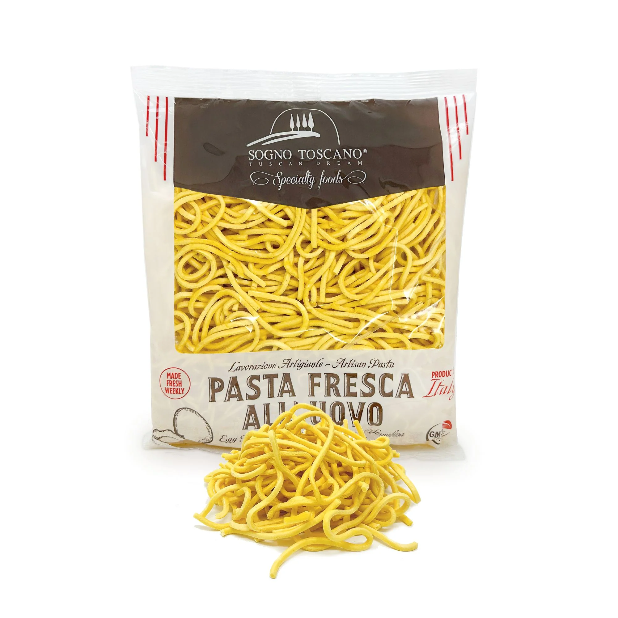 Fresh Tonnarelli all'uovo (egg) pasta